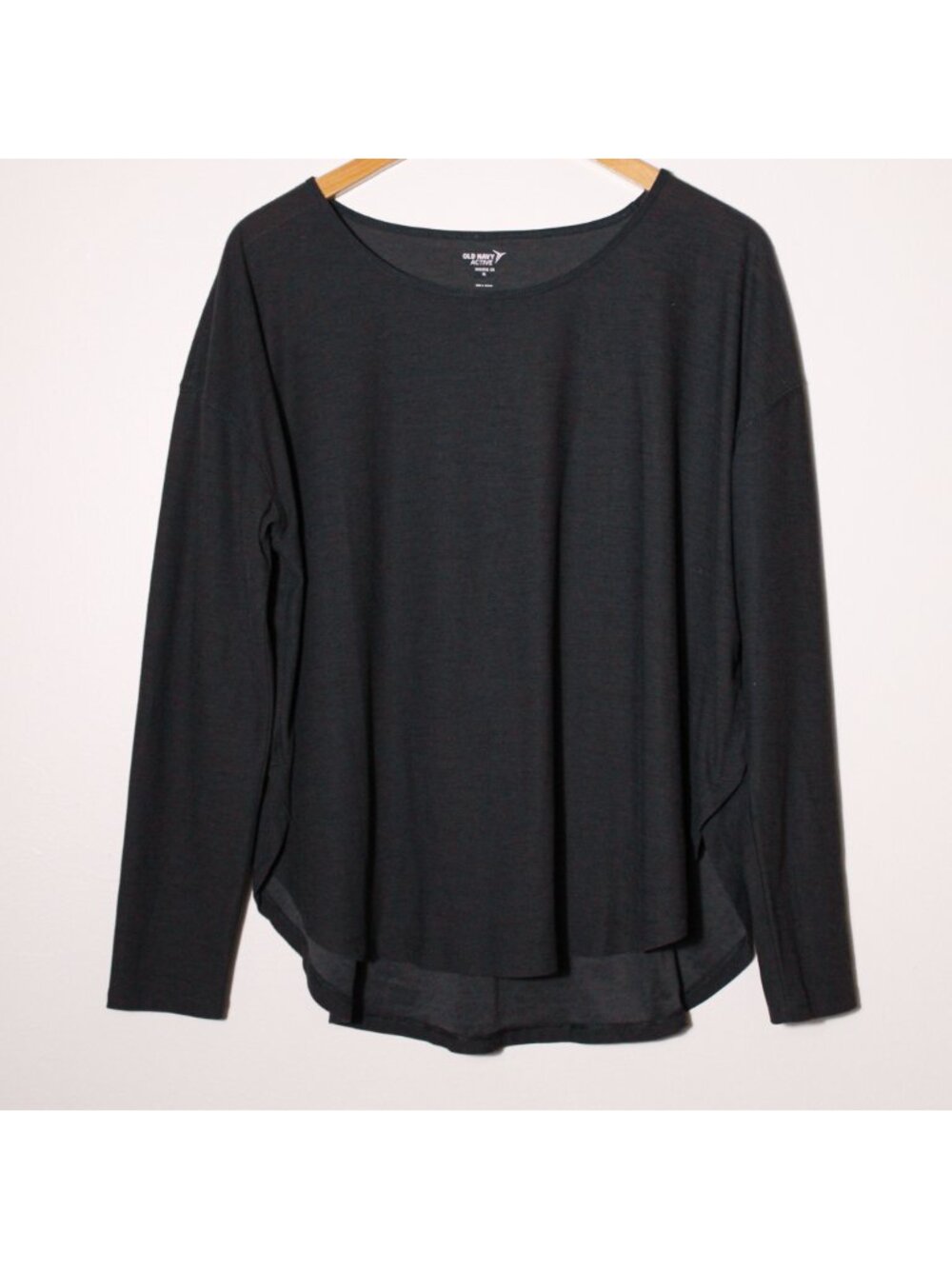 Old Navy Active Women's Breathe ON Long Sleeve Performance Top Dark Gray XL